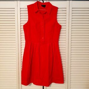 Vintage-Style Modern Button Front Pink Dress, 14